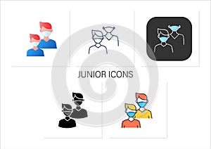 Junior icons set