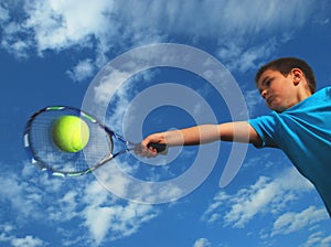 Junior tennis photo