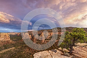 Juniper Ledge Monument Canyon Sunset