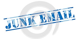 Junk email blue stamp