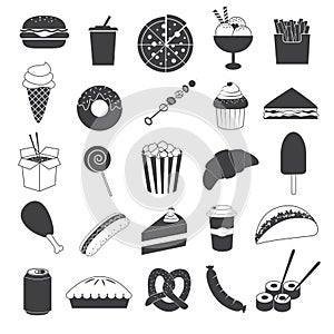 Junk Food Icons Collection