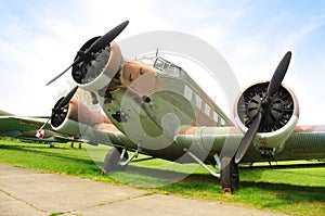 Junkers Ju 52 transport airplane