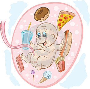 Junkfood baby photo