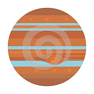 Jupiter. planet of the solar system.