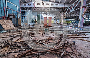 Jupiter factory in Pripyat city, Chernobyl Zone, Ukraine