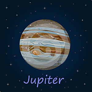 Jupiter is the fifth planet from the Sun and the largest in the Solar System