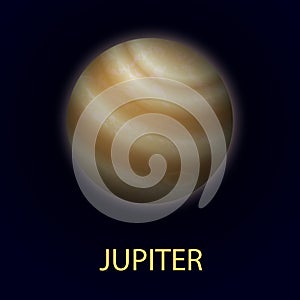 Jupiter. Giant realistic planet of the solar system