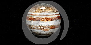 Jupiter - High resolution 3D images presents planets of the solar system. This image elements furnished by NASA.