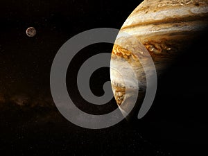 Jupiter - High resolution 3D Rendering images presents planets of the solar system.