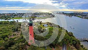 Jupiter Inlet Lighthouse at Jupiter, FLORIDA