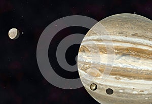 Jupiter, Io and Europa