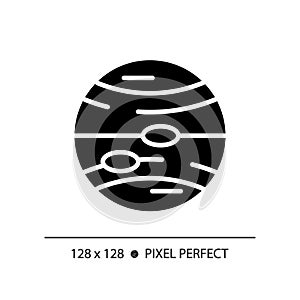 Jupiter pixel perfect black glyph icon