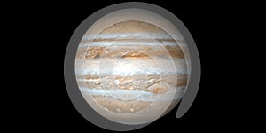 Jupiter planet gas giant black background