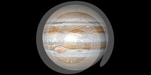 Jupiter planet gas giant black background