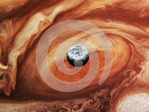 Jupiter with Satellite Europa photo