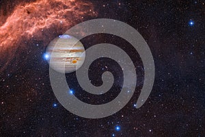 Jupiter. Solar system. Elements of this image furnished by NASA