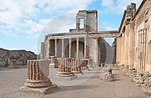 The Jupiter Temple in Pompeii