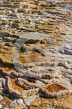 Jupiter Terrace at Mammoth Hot Springs Yellowstone National Park Wyoming USA