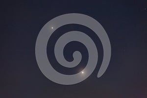 Jupiter and Venus conjunction