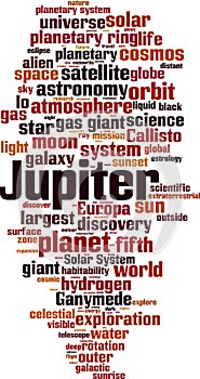 Jupiter word cloud