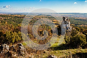 Jura krakowsko-czestochowska autumn view