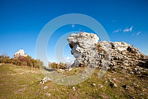 Jura krakowsko-czestochowska autumn view