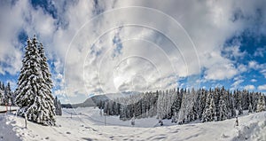 Jura Mountain Winter Landscape