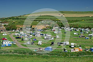 The Jurassic coast  in Dorset,Freshwater beach holiday park