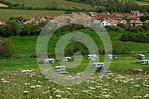 The Jurassic coast  in Dorset,Freshwater beach holiday park