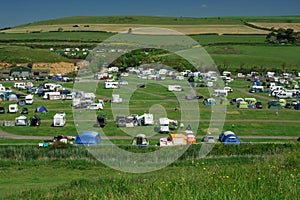 The Jurassic coast  in Dorset,Freshwater beach holiday park