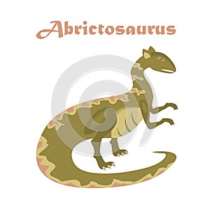 Jurassic reptile. Dinosaur vector.