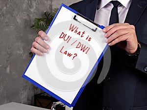 Juridical concept meaning DUI / DWI Law? with phrase on the piece of paper