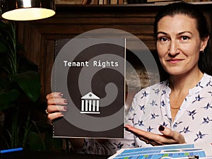 Juridical concept about Tenant Rights with sign on the page