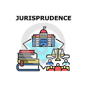 Jurisprudence Vector Concept Color Illustration