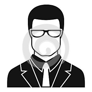 Jurist avatar icon, simple style photo