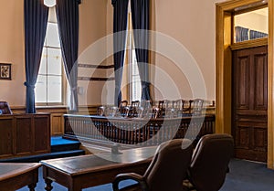 Jury box, Virginia City, Nevada, Storey County courthouse