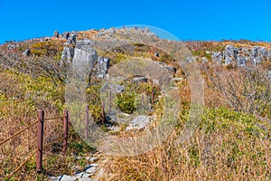 Jusangjeolli Cliff of Mudeungsan Mountain near Gwangju, Republic of Korea