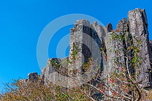 Jusangjeolli Cliff of Mudeungsan Mountain near Gwangju, Republic of Korea