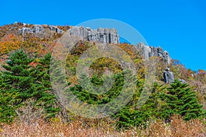 Jusangjeolli Cliff of Mudeungsan Mountain near Gwangju, Republic of Korea