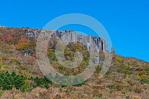 Jusangjeolli Cliff of Mudeungsan Mountain near Gwangju, Republic of Korea