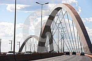 Juscelino Kubitschek bridge in brasilia brazil