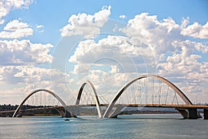 Juscelino Kubitschek bridge in brasilia brazil photo