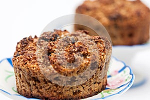 Just baked integral wheat bran muffins