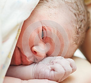 Just after born newborn baby