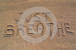 Just breathe symbol