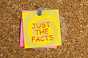 Just the facts post it