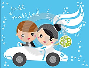 Just married photo