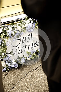 Just married bumper