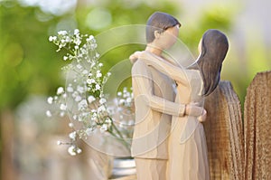 Just married couple figurine photo