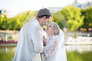 Just married couple in Paris